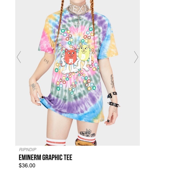 Ripndip Tops - NWT RIPNDIP Eminerm Graphic Tee. Size Large.